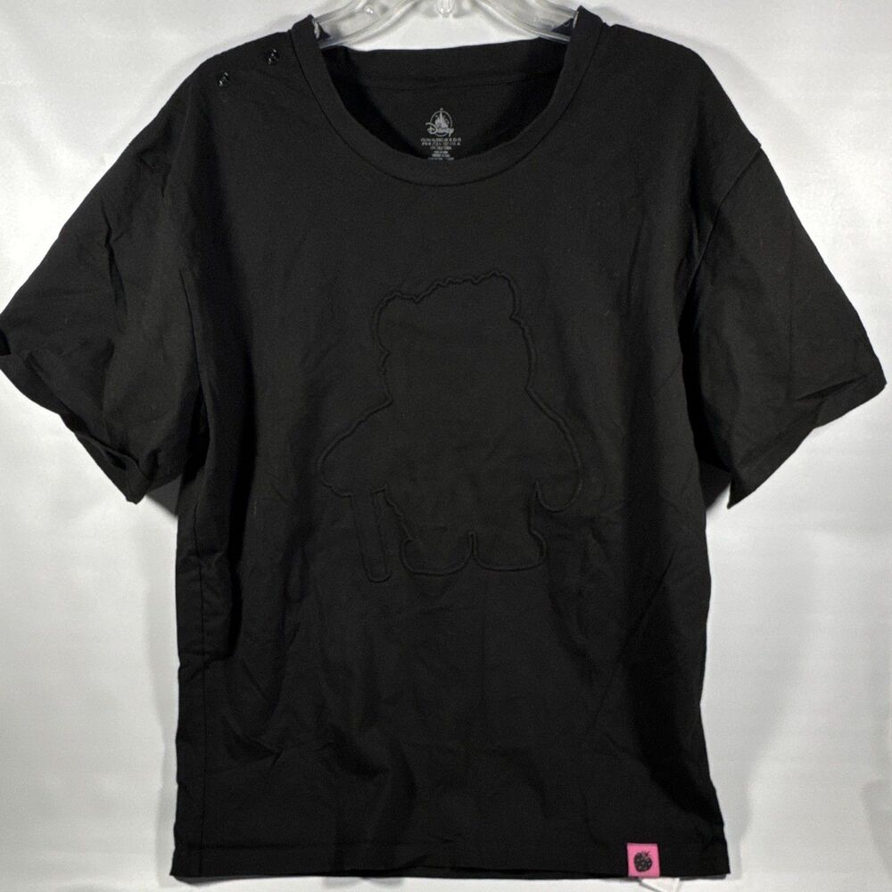 EU Disney Lotso Black Embossed Silhouette￼ Short Sleeve T-Shirt Adult Size XL